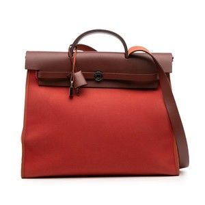 Pre-Loved Hermes Toile Herbag Zip 39